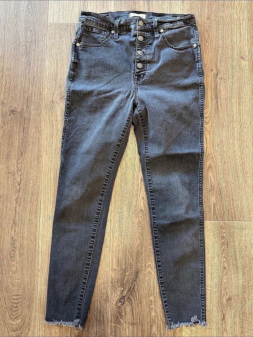Madewell 10" High-Rise Skinny Crop Jeans: Button-Front TENCEL™ Denim Edition